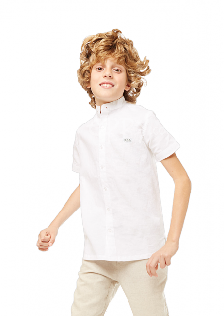 Детская льняная рубашка  Boboli для мальчика