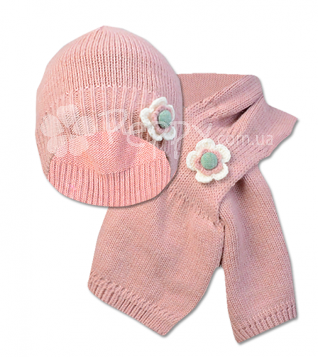 Детский набор  шапка+шарф  Girandola для девочки